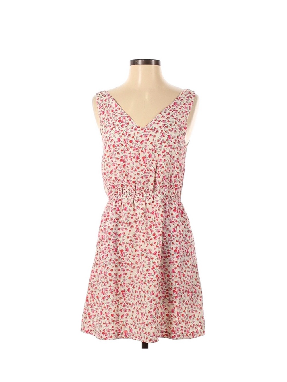Annabelle Red and White V-Neck Sundress
